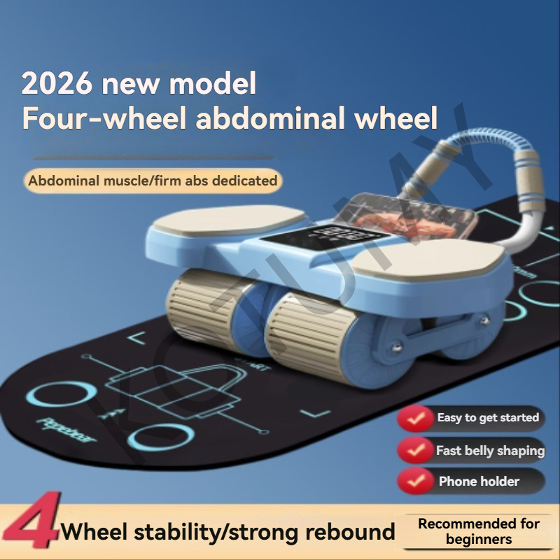 Ab Roller Wheel With Elbow Support - Dirsek Destekli Otomatik Geri Tepmeli Karın