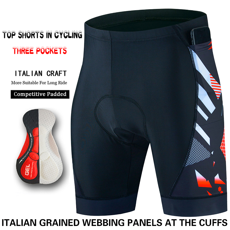 Üç cep bisiklet şort bisiklet  - Padded Cycling Shorts 5D Gel incelemesi ve fiyatı